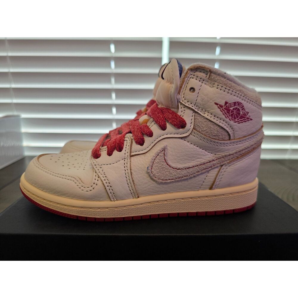 Nike Air Jordan 1 Retro High OG (PS) Rare Air Sail Cinnabar Size 13C